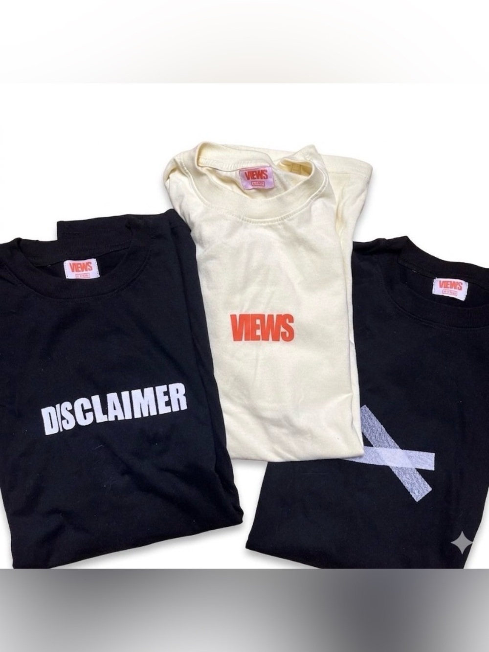 VIEWS graphic logo tees tshirts sz XL